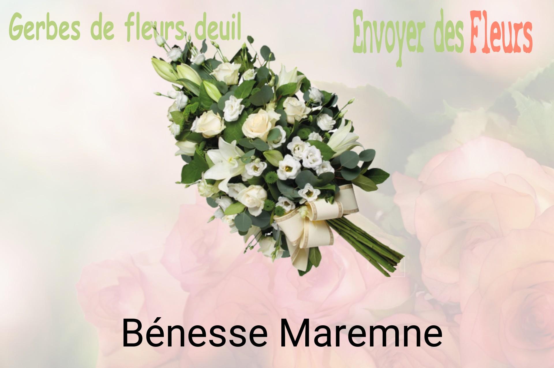 Gerbe de fleurs de deuil livrée à Bénesse-Maremne